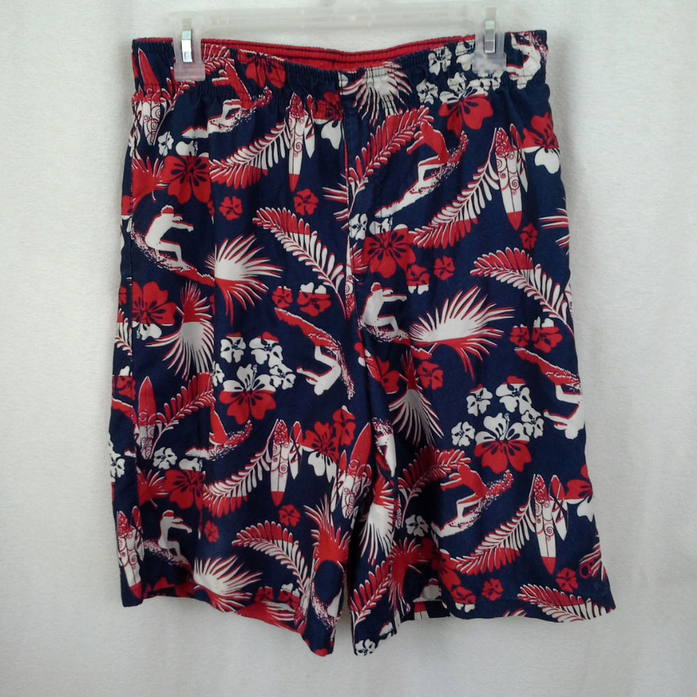 Op boys swim trunks 2XL 18 Surfers Surfboad Red Bl - Picture 1 of 7